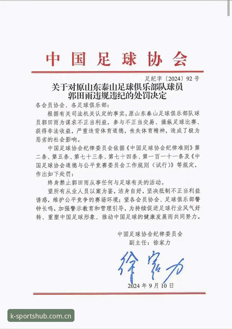 足协第三批禁足名单公布，K体育用户如何解读这场中国足球的“反腐风暴”？